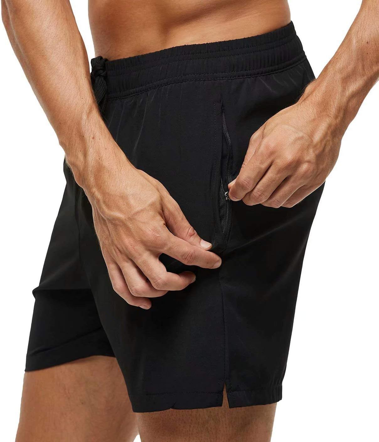 Men'S Swim Trunks Quick Dry Beach Shorts with Zipper Pockets and Mesh Lining