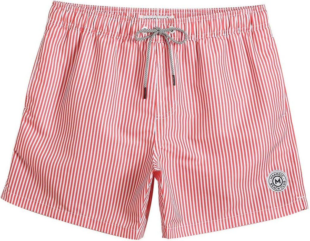 Mens Swim Trunks 5" with Mesh Lining Quick Dry Bathing Suits for Men Swim Shorts Swimwear