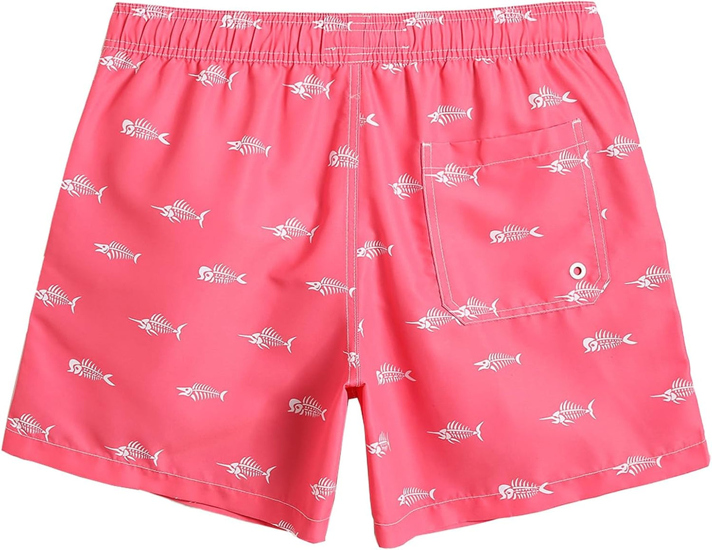 Mens Swim Trunks 5" with Mesh Lining Quick Dry Bathing Suits for Men Swim Shorts Swimwear