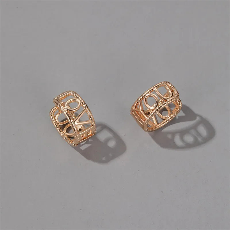 European Small Mobius Ring Stud Earrings Women 2021 Minimalist Metal Twisted Piercing Korean Fashion Jewelry