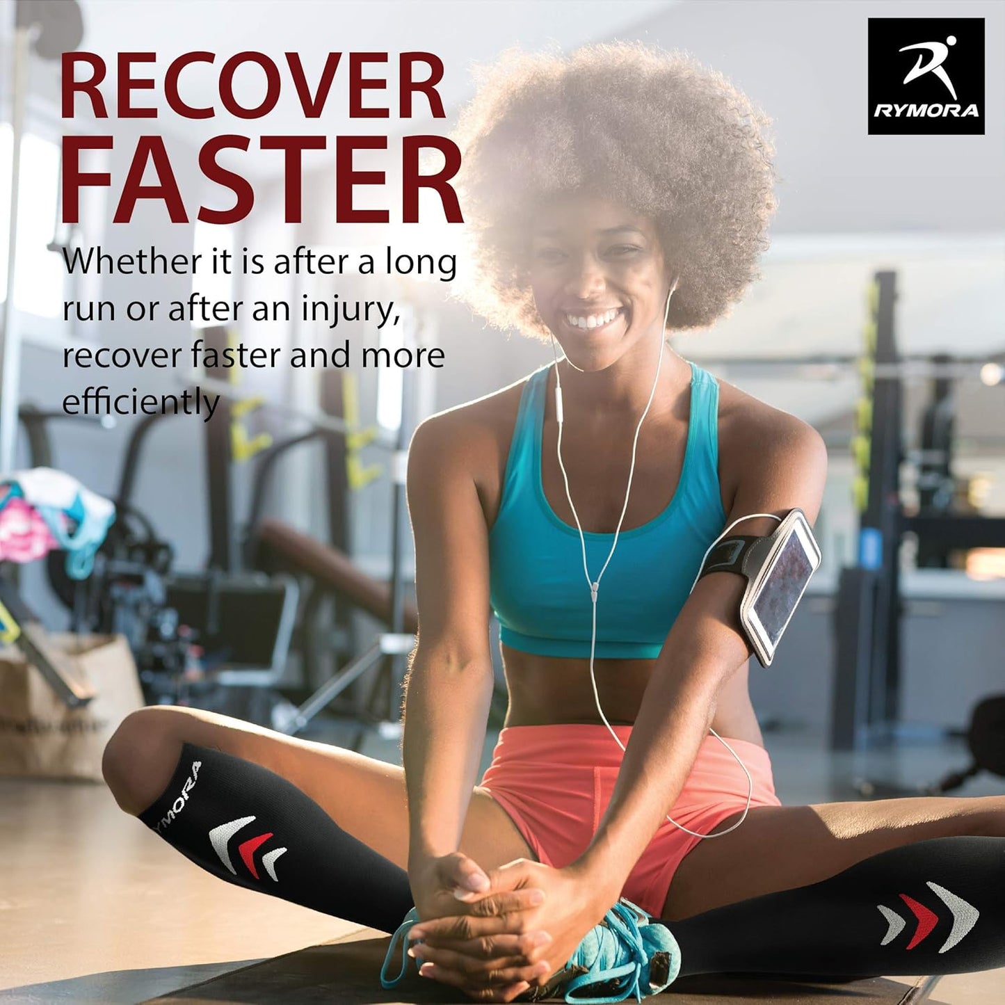 Compression Socks for Men and Women (Graduated Compression, Seamless Toe Seams)