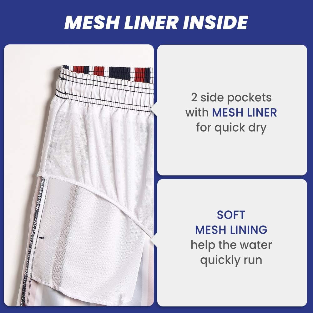 Mens Swim Trunks 5" with Mesh Lining Quick Dry Bathing Suits for Men Swim Shorts Swimwear