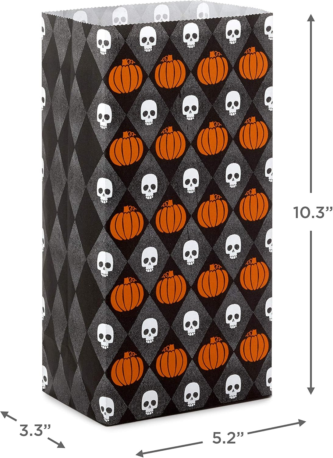 Halloween Party Favor and Wrapped Treat Bags (30 Ct., Skulls and Pumpkins, Ghosts and Eyes) for Trick or Treating, Class Parties, Luminaries, Crafts, Día De Los Muertos