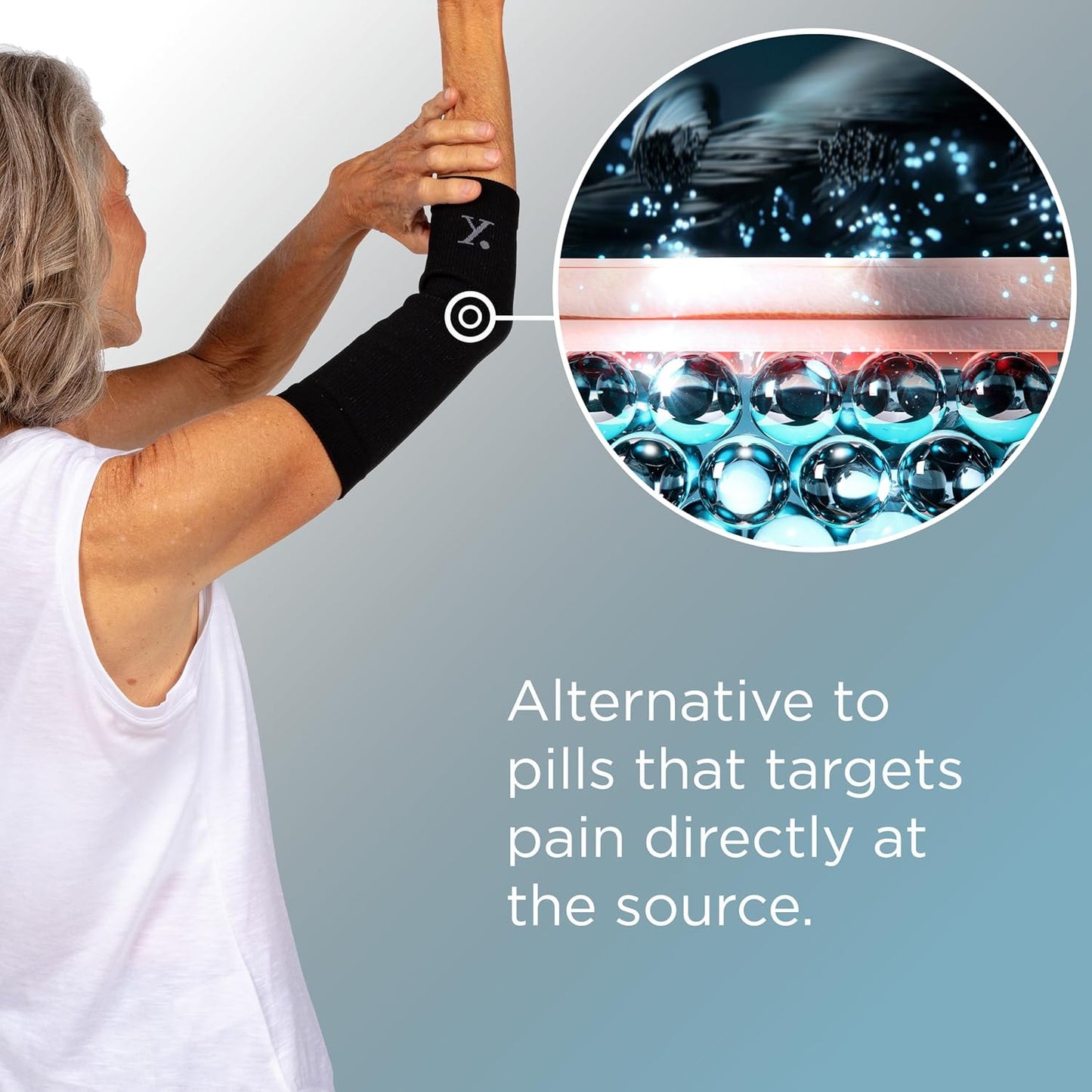 Elbow Sleeve for Pain Relief, Medicine-Infused Compression Sleeves for Women and Men with Tennis Elbow, Tendonitis and Arthritis
