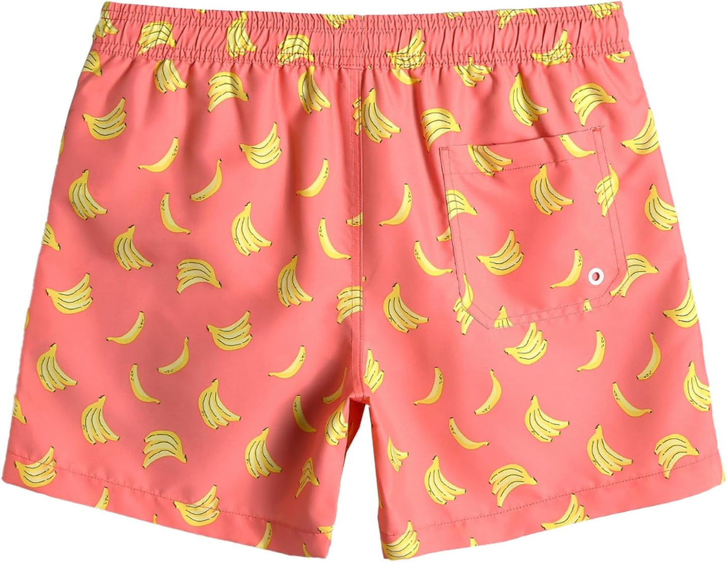 Mens Swim Trunks 5" with Mesh Lining Quick Dry Bathing Suits for Men Swim Shorts Swimwear
