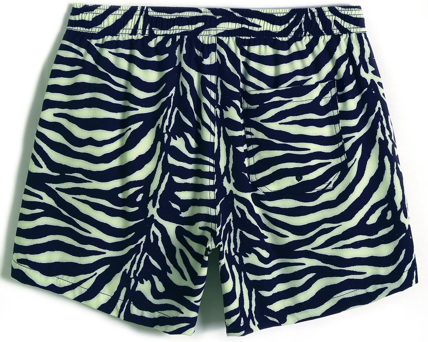 Mens Boys 80S 90S Vintage 4 Way Stretch Swim Trunks with Mesh Lining Quick Dry Swim Suits Board Shorts