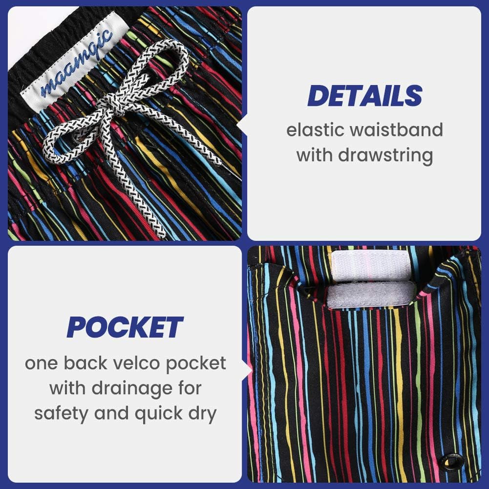 Mens Swim Trunks 5" with Mesh Lining Quick Dry Bathing Suits for Men Swim Shorts Swimwear