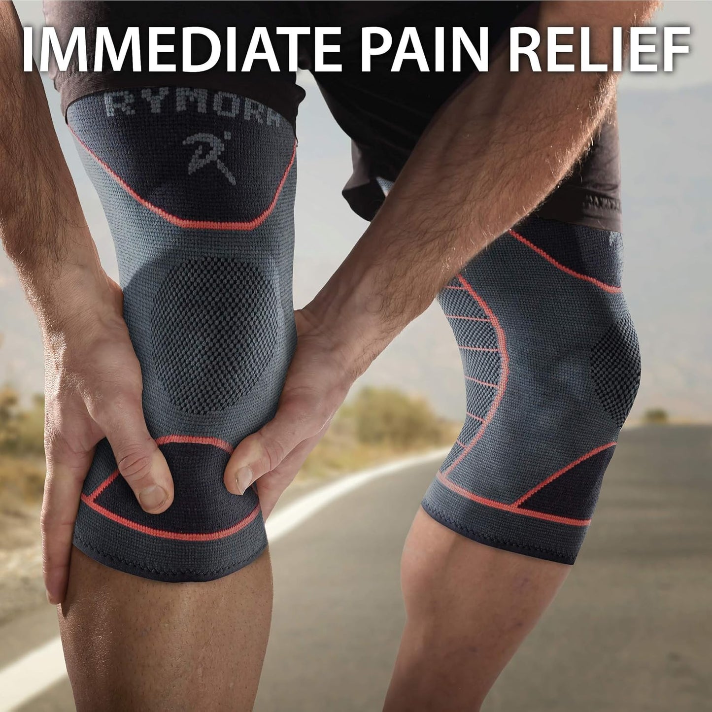 Knee Support Brace Compression Sleeves for Men and Women for Ligament Injury, Joint Pain Relief, Running, Arthritis, ACL, MCL, Sport