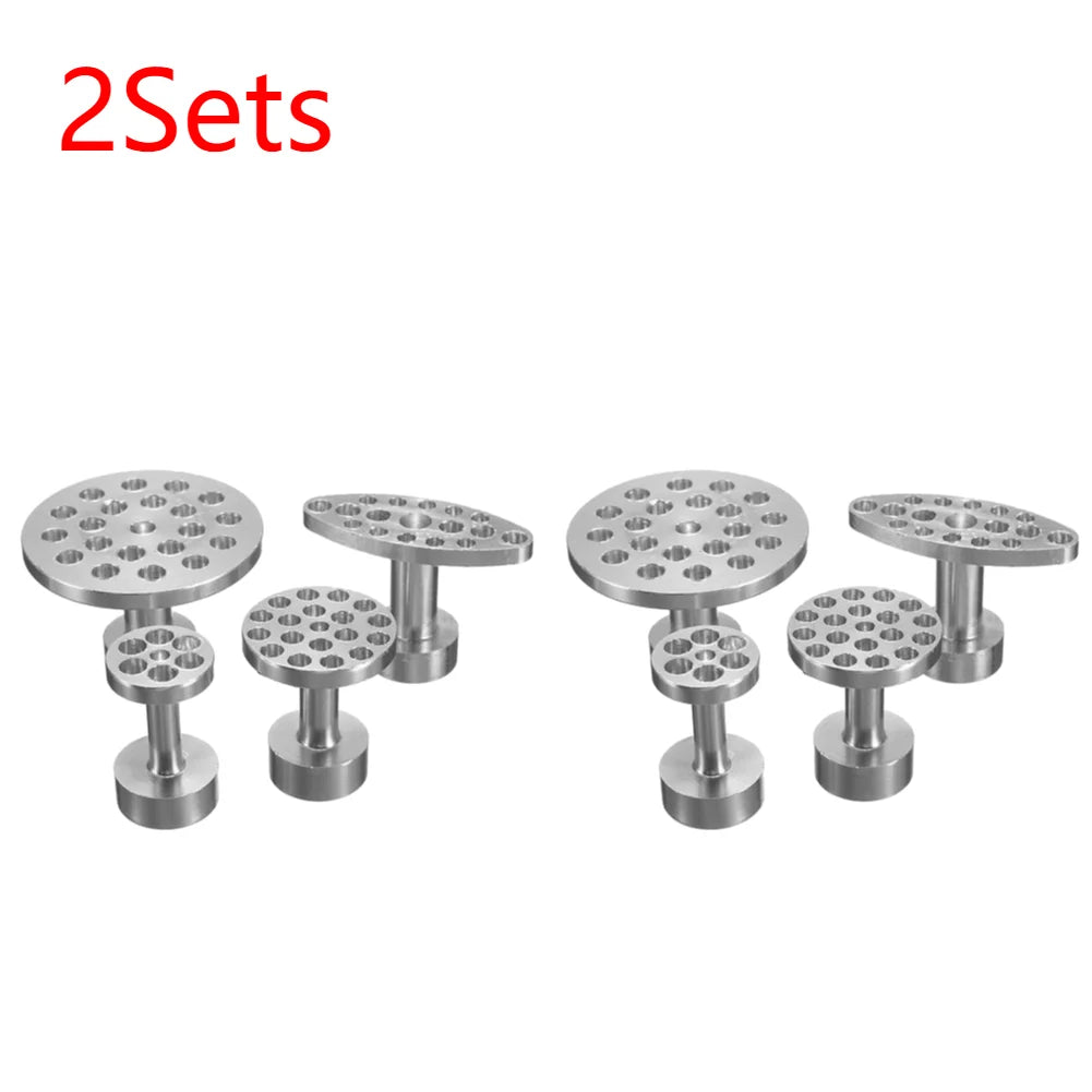 5-1Sets Car Body Paintless Dent Hail Buckle Aluminum Alloy Glue Puller Tabs Remover Automobile Repair Tools for SUV 4X4 Truck