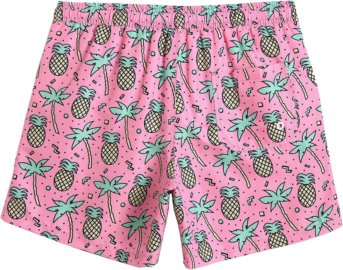 Mens Swim Trunks 5" with Mesh Lining Quick Dry Bathing Suits for Men Swim Shorts Swimwear