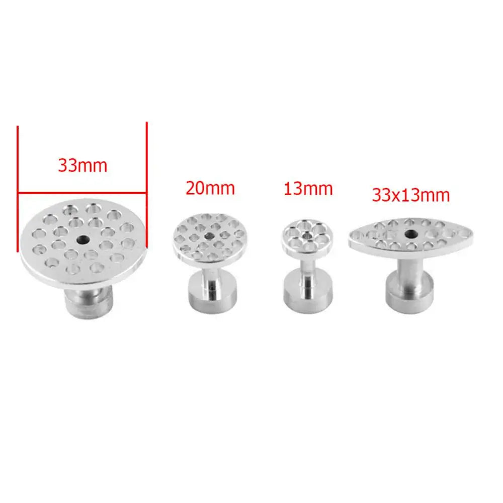 5-1Sets Car Body Paintless Dent Hail Buckle Aluminum Alloy Glue Puller Tabs Remover Automobile Repair Tools for SUV 4X4 Truck