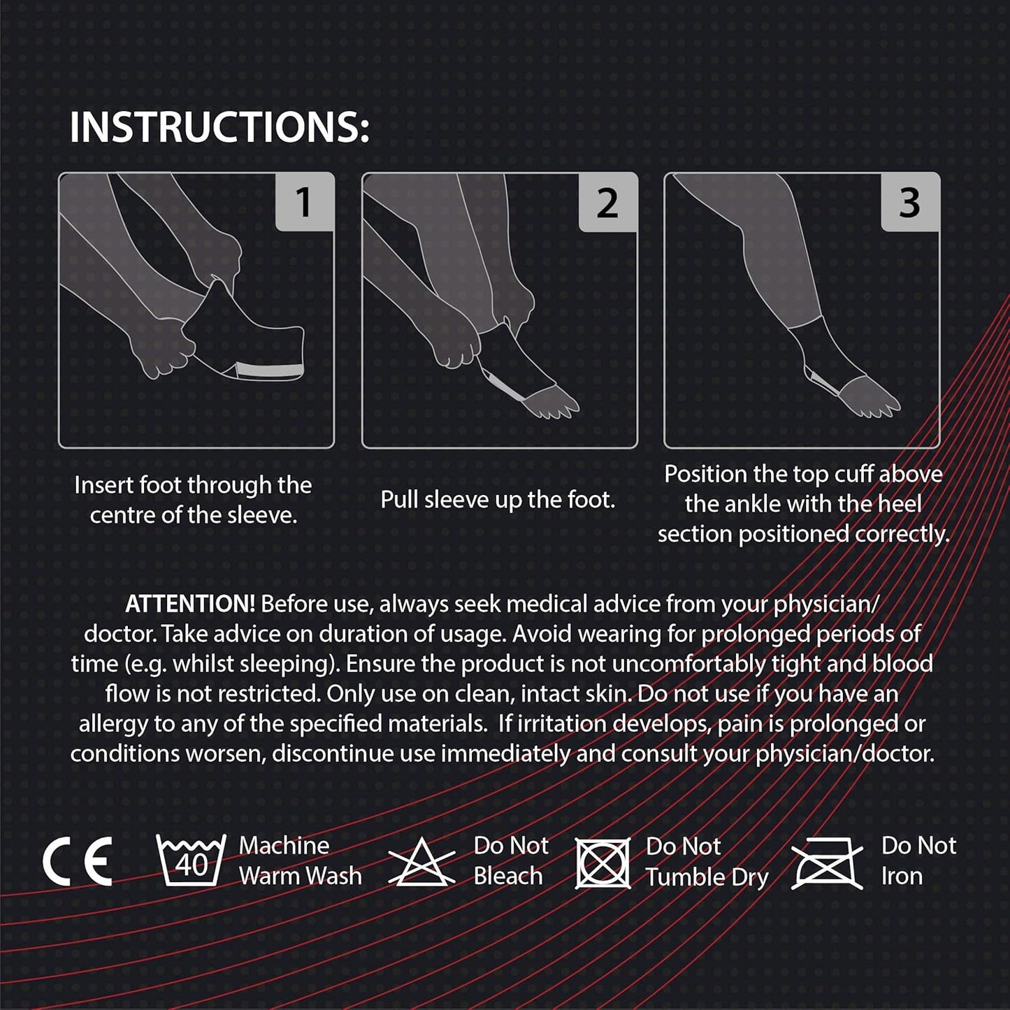 Ankle Compression Sleeve for Men Women - Foot Sleeve with Arch Support - Plantar Fasciitis Socks for Circulation Foot Pain Socks