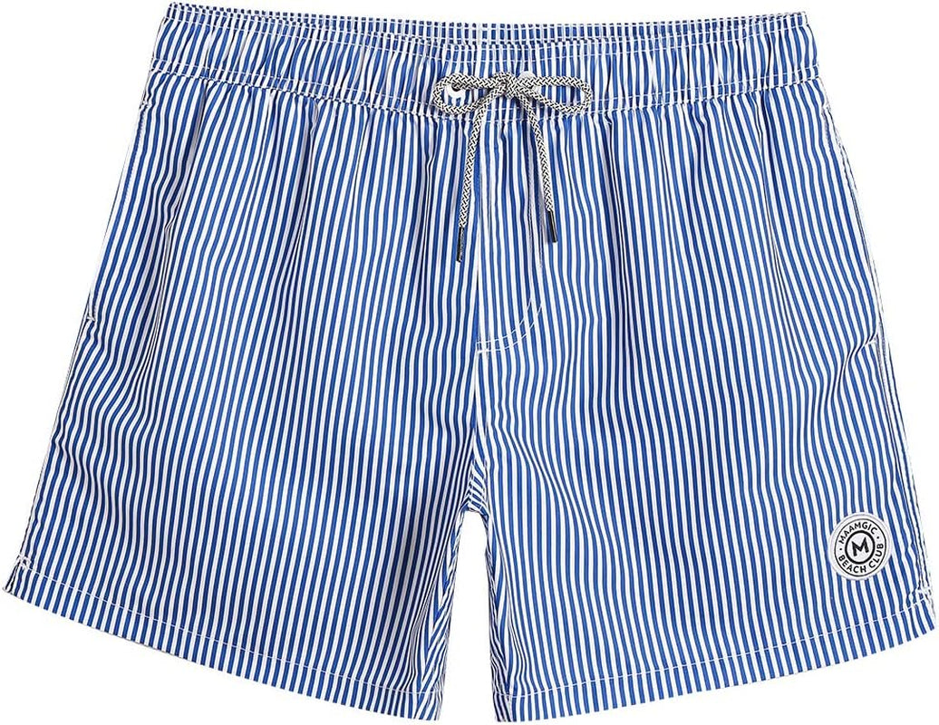 Mens Swim Trunks 5" with Mesh Lining Quick Dry Bathing Suits for Men Swim Shorts Swimwear