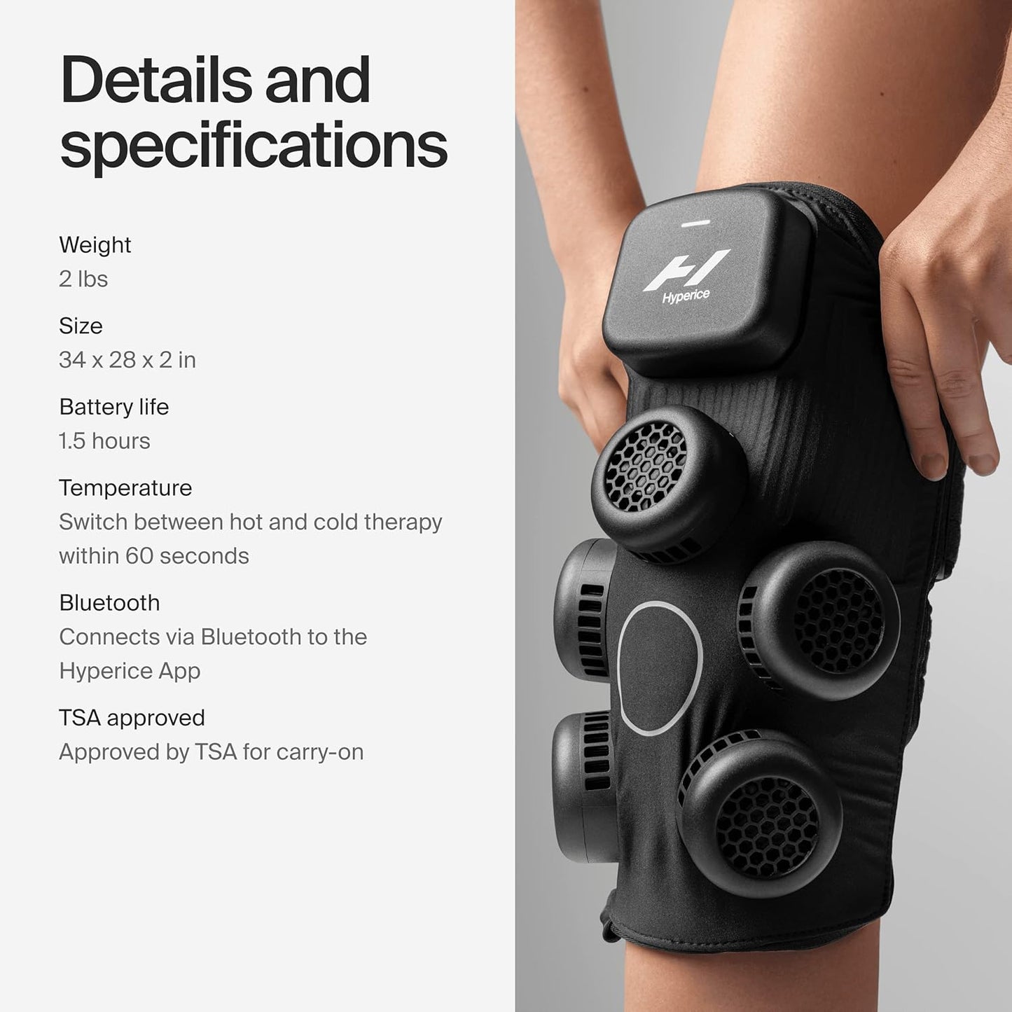X Knee Device - Advanced Heat and Cold Contrast Therapy - Pain and Inflammation Relief - Provides Increased Range of Motion - FSA/HSA Eligible