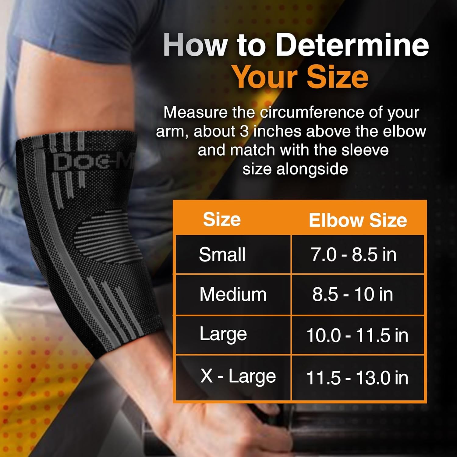 Elbow Compression Sleeve for Tendonitis – Medical Compression Support, Arm Brace for Tennis Injuries, Bursitis Relief Sleeve, Tendon Support for Active Use for Women & Men – 1 Pair