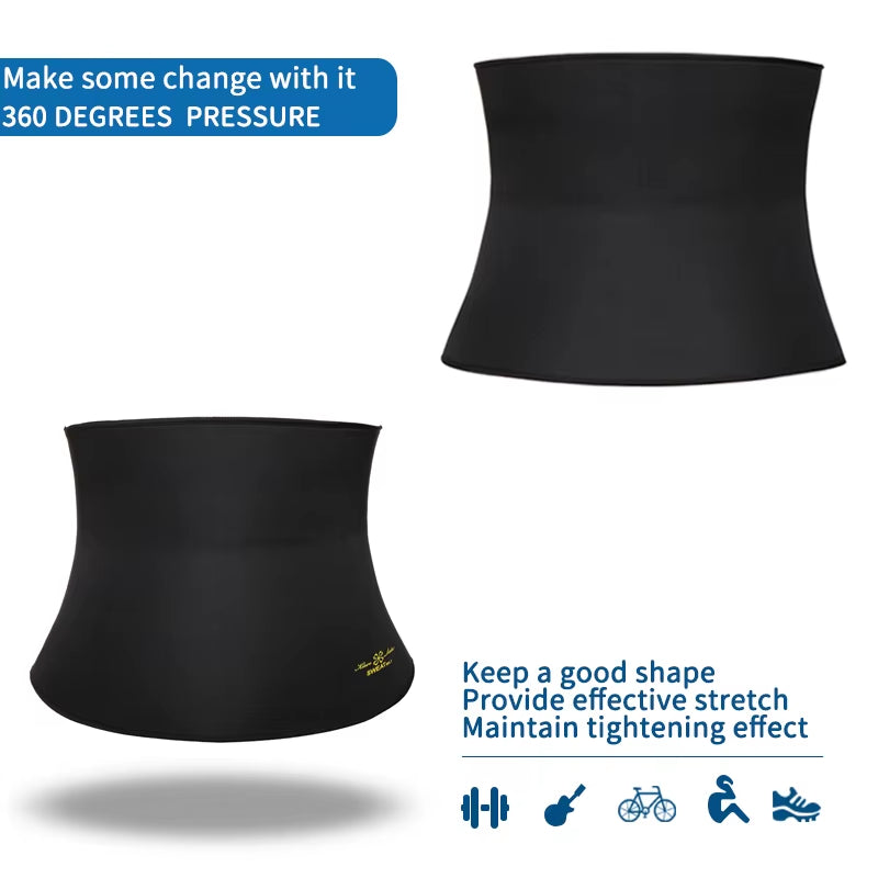 Mens Waist Trainer Slimming Body Shaper Modeling Belt Tummy Control Weight Loss Shapewear Promote Sweat Belly Slim Trimmer Belt