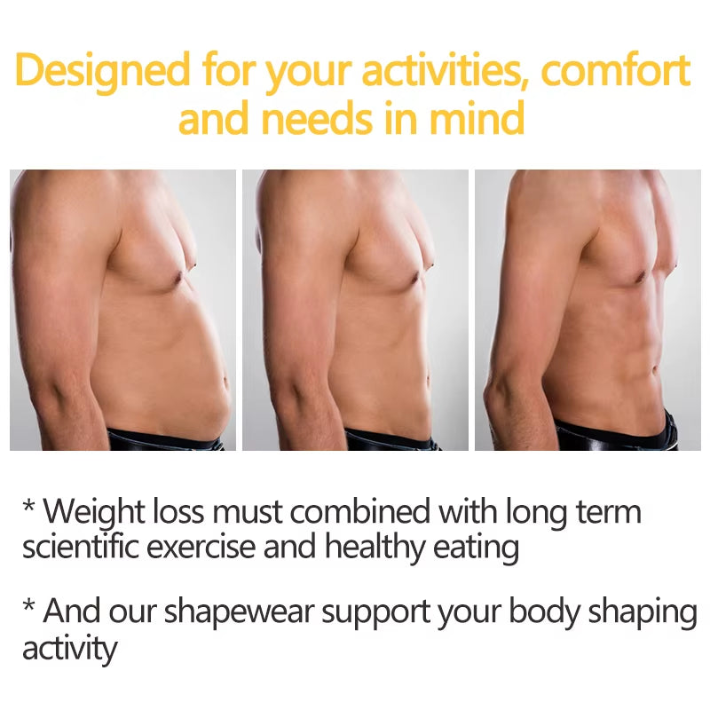 Mens Waist Trainer Slimming Body Shaper Modeling Belt Tummy Control Weight Loss Shapewear Promote Sweat Belly Slim Trimmer Belt