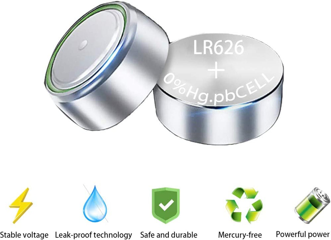 20Packs SR626SW LR626 AG4 377 V377 LR66 1.5V Watch Battery