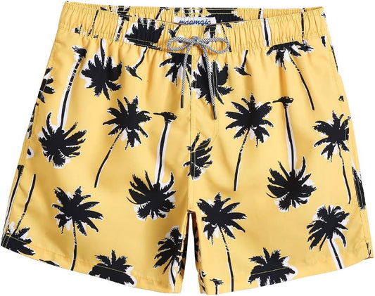 Mens Swim Trunks 5" with Mesh Lining Quick Dry Bathing Suits for Men Swim Shorts Swimwear