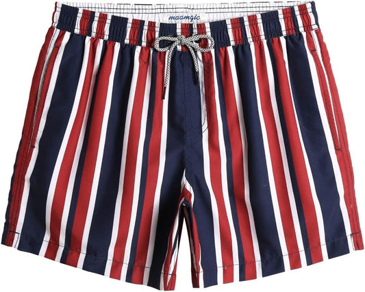 Mens Swim Trunks 5" with Mesh Lining Quick Dry Bathing Suits for Men Swim Shorts Swimwear