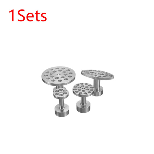 5-1Sets Car Body Paintless Dent Hail Buckle Aluminum Alloy Glue Puller Tabs Remover Automobile Repair Tools for SUV 4X4 Truck