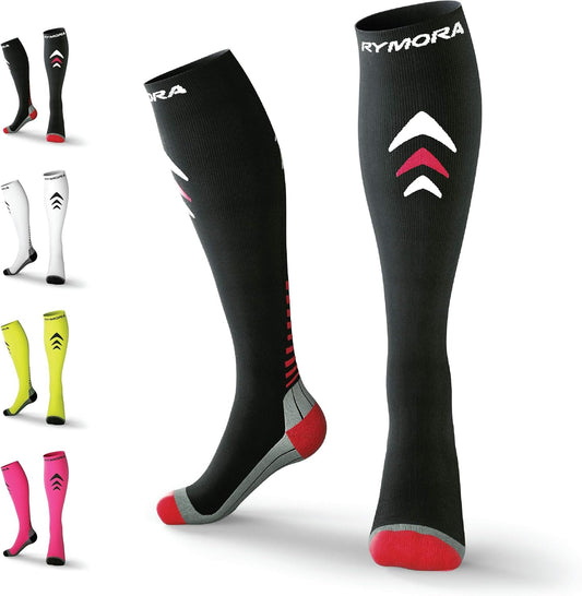 Compression Socks for Men and Women (Graduated Compression, Seamless Toe Seams)