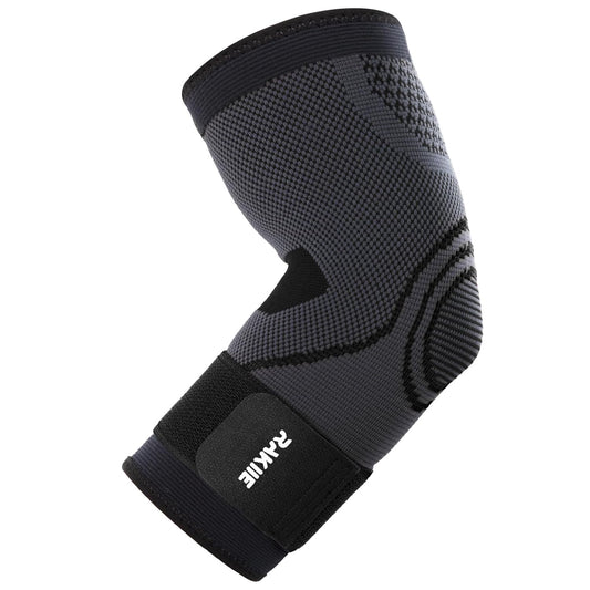 Elbow Compression Sleeve 2 Pack, Elbow Brace for Tendonitis and Tennis Elbow, Pain Relief Brace for Men & Women,Sleeve Reduce Joint Pain for Tennis, Golfer, Workouts, Black (XL)